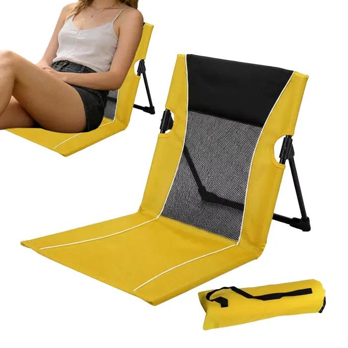 Chaises de plage pliables, chaises longues de piscine, chaises pliantes de camping en plein air, chaises de jardin avec tapis de sol, sièges pliants avec sac de transport
