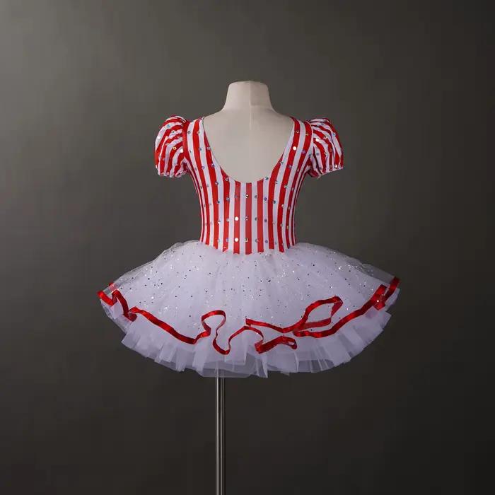 Jupe de danse en Lycra et élasthanne pour filles, tutu scintillant, ballet, mignon, occasion spéciale, compétition de danse, présentation