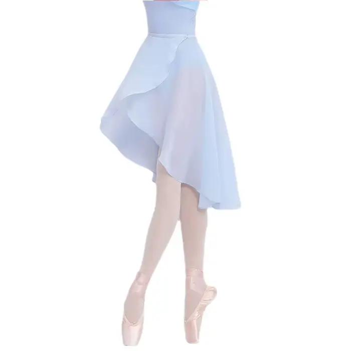 Jupe de Ballet jupe de danse femmes longue jupe de danse en mousseline de soie jupe de Skate Tutu de Ballet boucles réglables ballerine