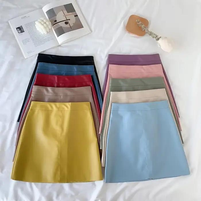 Jupe courte amincissante taille haute pour femmes