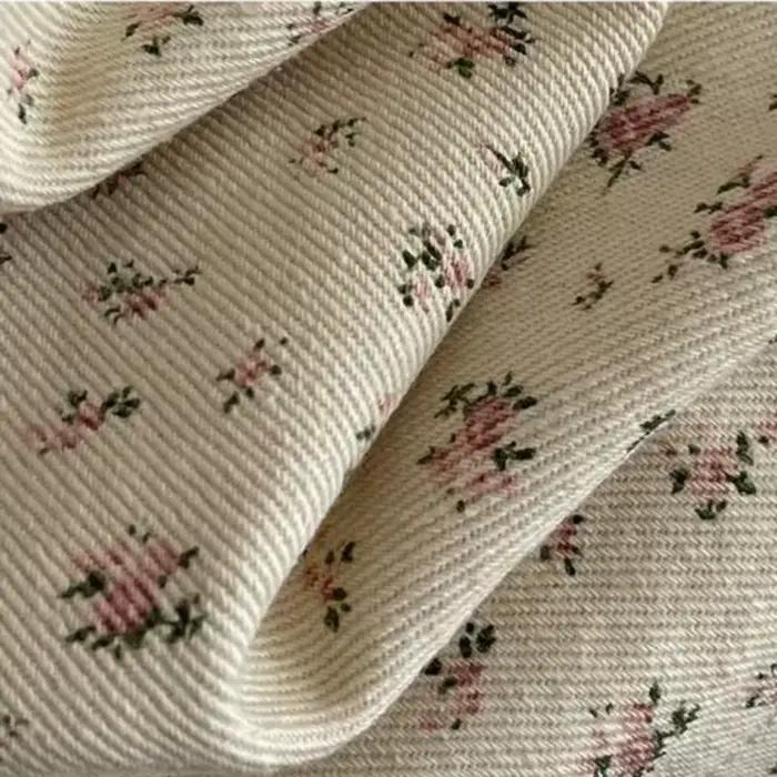 Mini jupe trapèze en denim à fleurs pour femmes