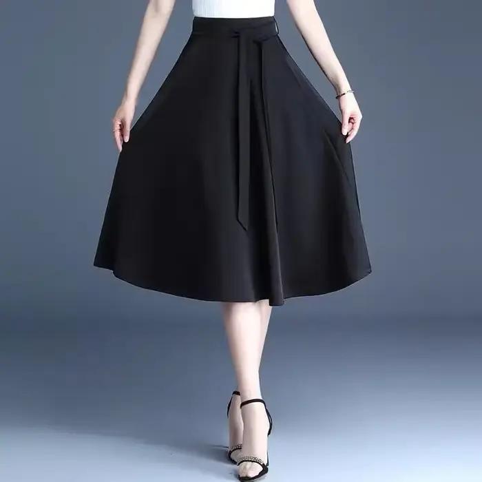 Femme jupe été 2025 Midi une ligne jupes pour les femmes offre originale chaude esthétique nouveau en luxe élégant décontracté de haute qualité V