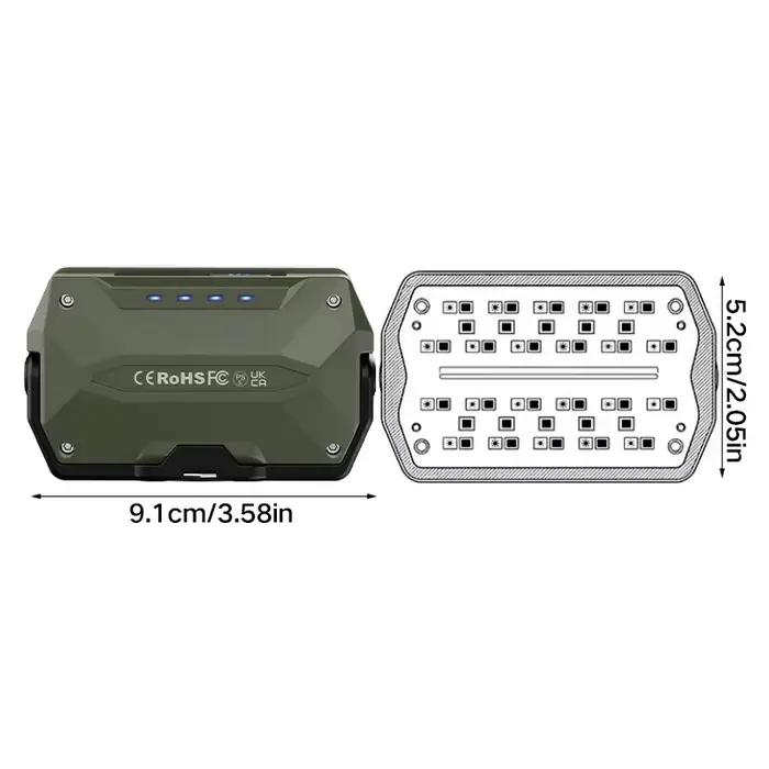 Lampes de camping portables d'extérieur, lampes suspendues rechargeables pour le travail et l'ambiance, éclairage LED longue portée pour tente