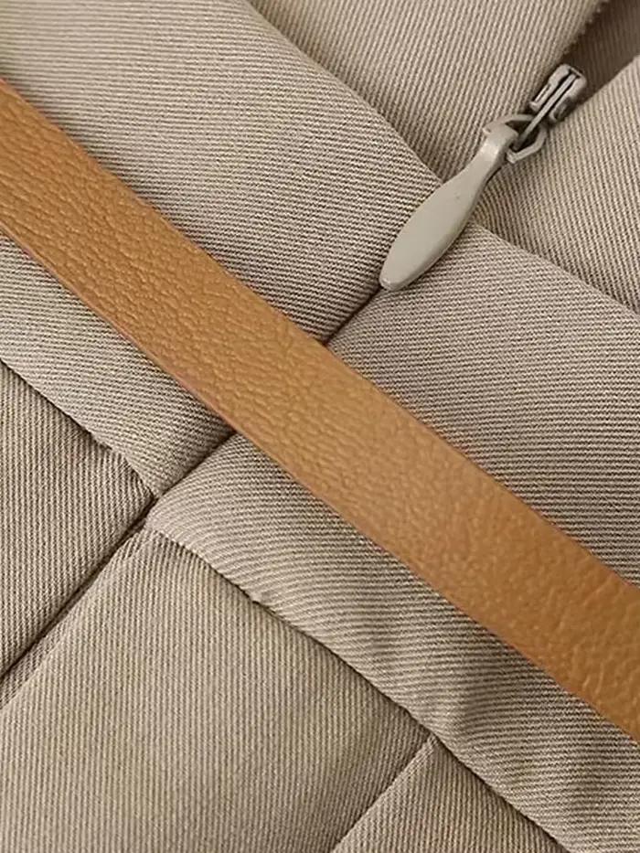 Jupes courtes plissées pour femmes avec ceinture