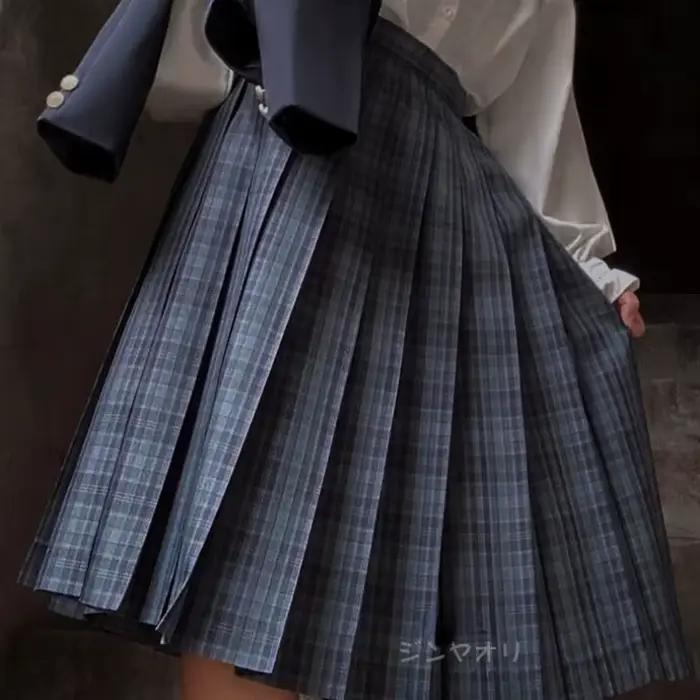 Jupes plissées femmes Style Preppy japonais Plaid Faldas Kawaii écolières Chic printemps automne taille haute tout-match mode jeunesse