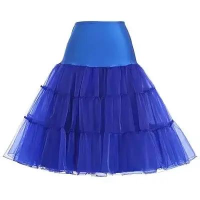 Jupe tutu silph swing rockabilly jupon sous-jupe crinoline moelleuse mariage blanc bleu rouge noir polyester acétate occasion mariage cérémonie soirée de gala