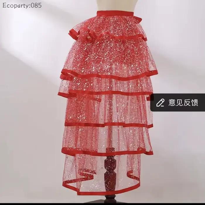 Jupe en tulle gothique sexy style steampunk à nouer