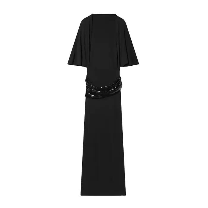 Robe Mujer en polyester pailletée pour femmes, élégante et confortable, idéale pour les mariages, galas et soirées spéciales