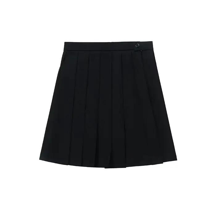 Jupes femmes taille haute hanche basique bureau dame a-ligne élégante Mini jupe mince tout-match décontracté Simple