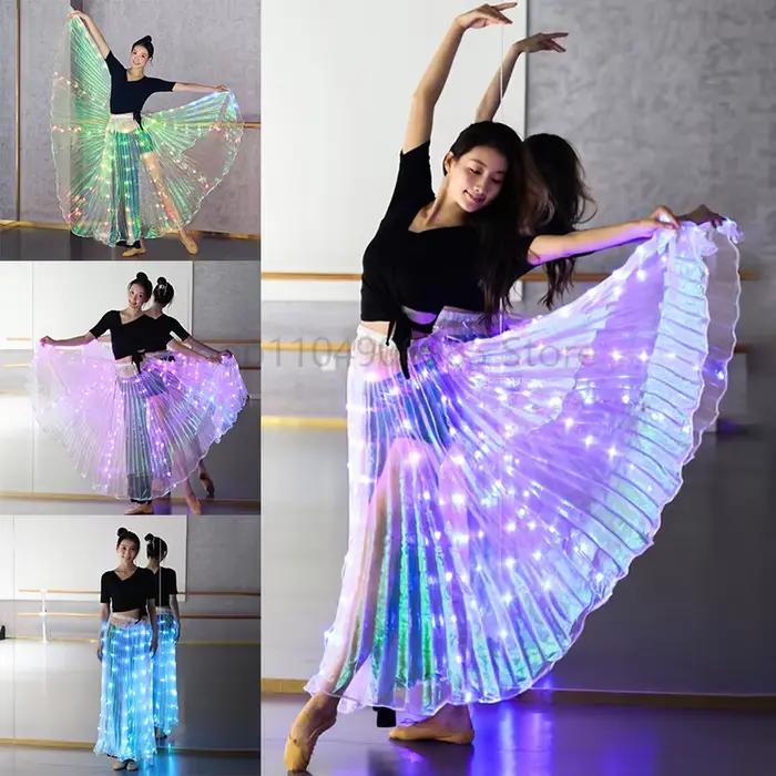 Jupe de danse lumineuse Led colorée Multiple pour adultes