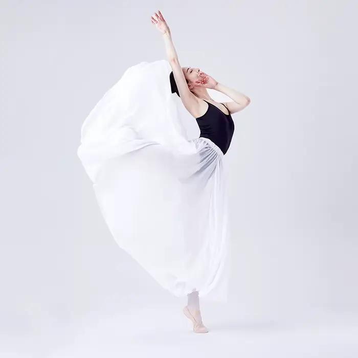 Jupe de Ballet Longue en Mousseline de Soie pour Femme Occasions Spéciales Pratique de Danse Fête Élégante à Offrir