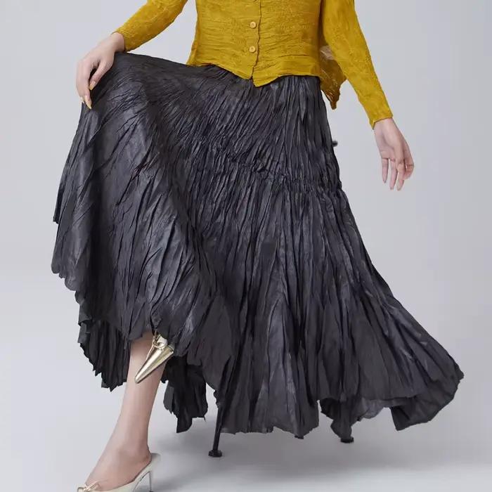 Jupe plissée Miyake haut de gamme à la mode pour femmes en été nouvelle