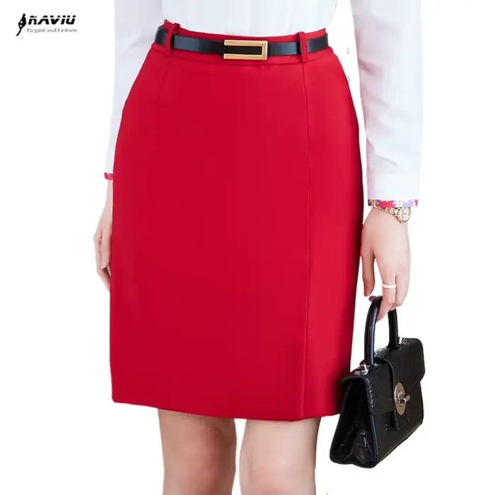 NAVIU jupes rouges femmes 2024 nouveau printemps automne