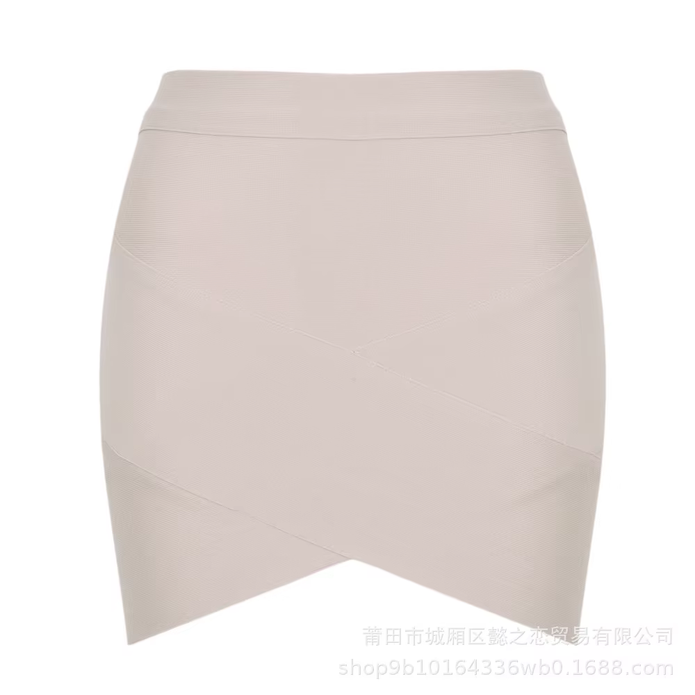 Jupe crayon à bandes pour femmes, taille haute, croisée, moulante, Mini jupes, soirée, Club, mode, f