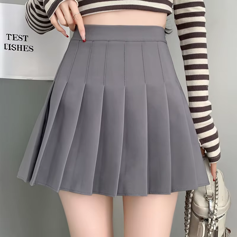 Jupe de Tennis plissée rose taille haute boîte plissée Mini jupe femmes mini-jupe adolescente printe